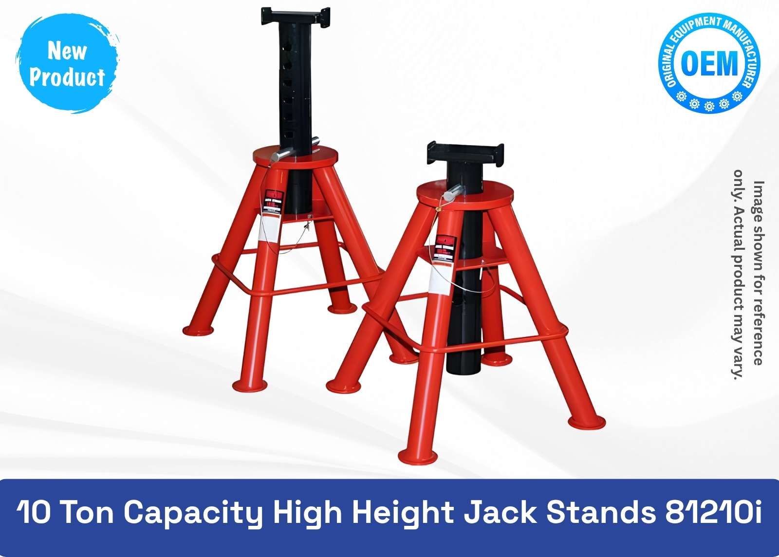 10 Ton Capacity Low Height Jack Stands 81208i